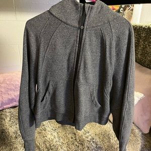 Lululemon oversized scuba full zip grey